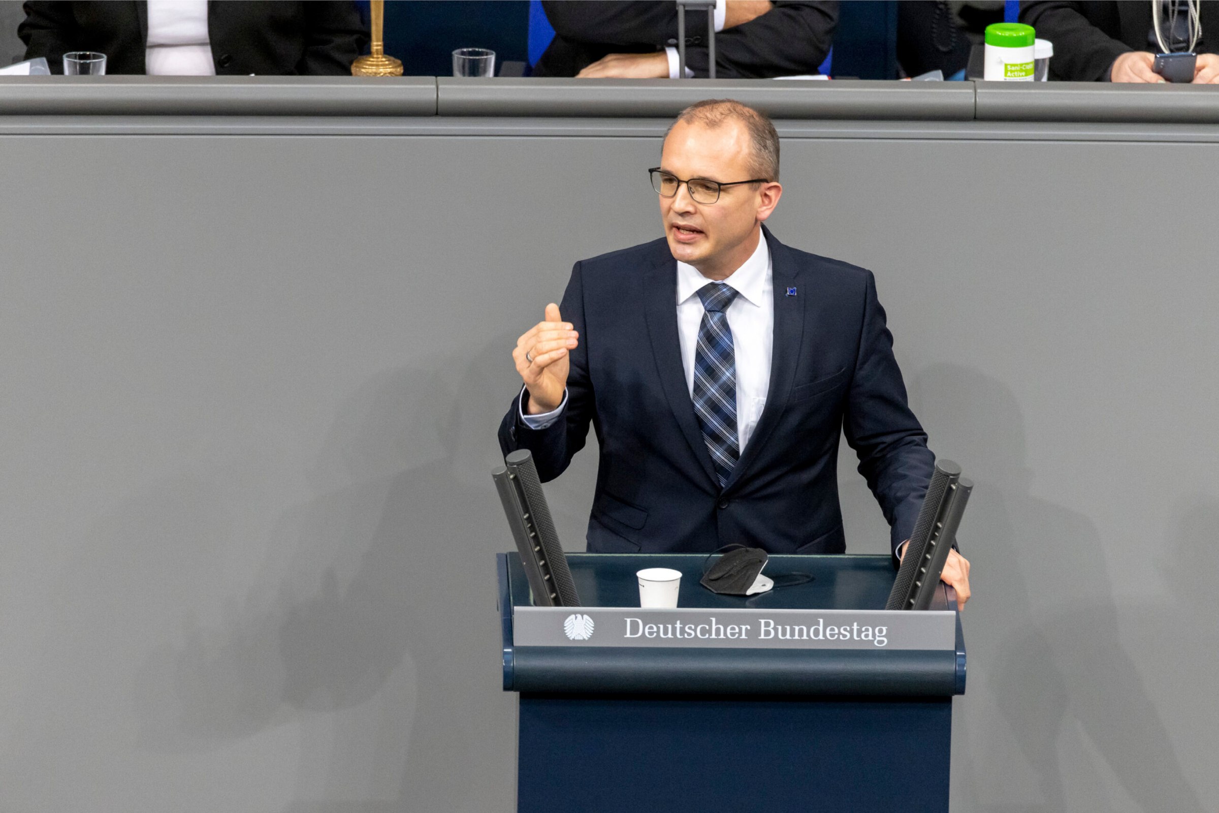 Tobias Winkler bei einer Rede im Plenum des Deutschen Bundestages